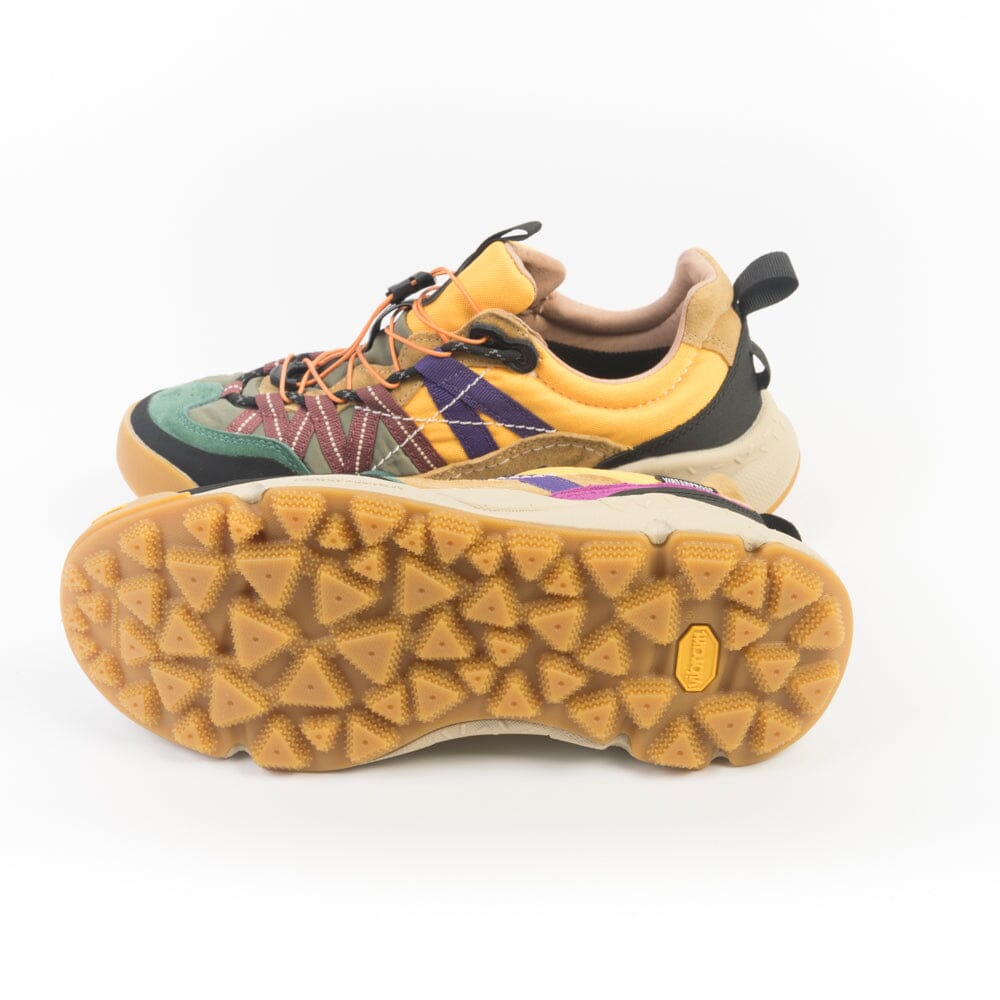 FLOWER MOUNTAIN - Sneakers IWANO 1A39 - Nero Giallo Verde Scarpe Donna FLOWER MOUNTAIN 