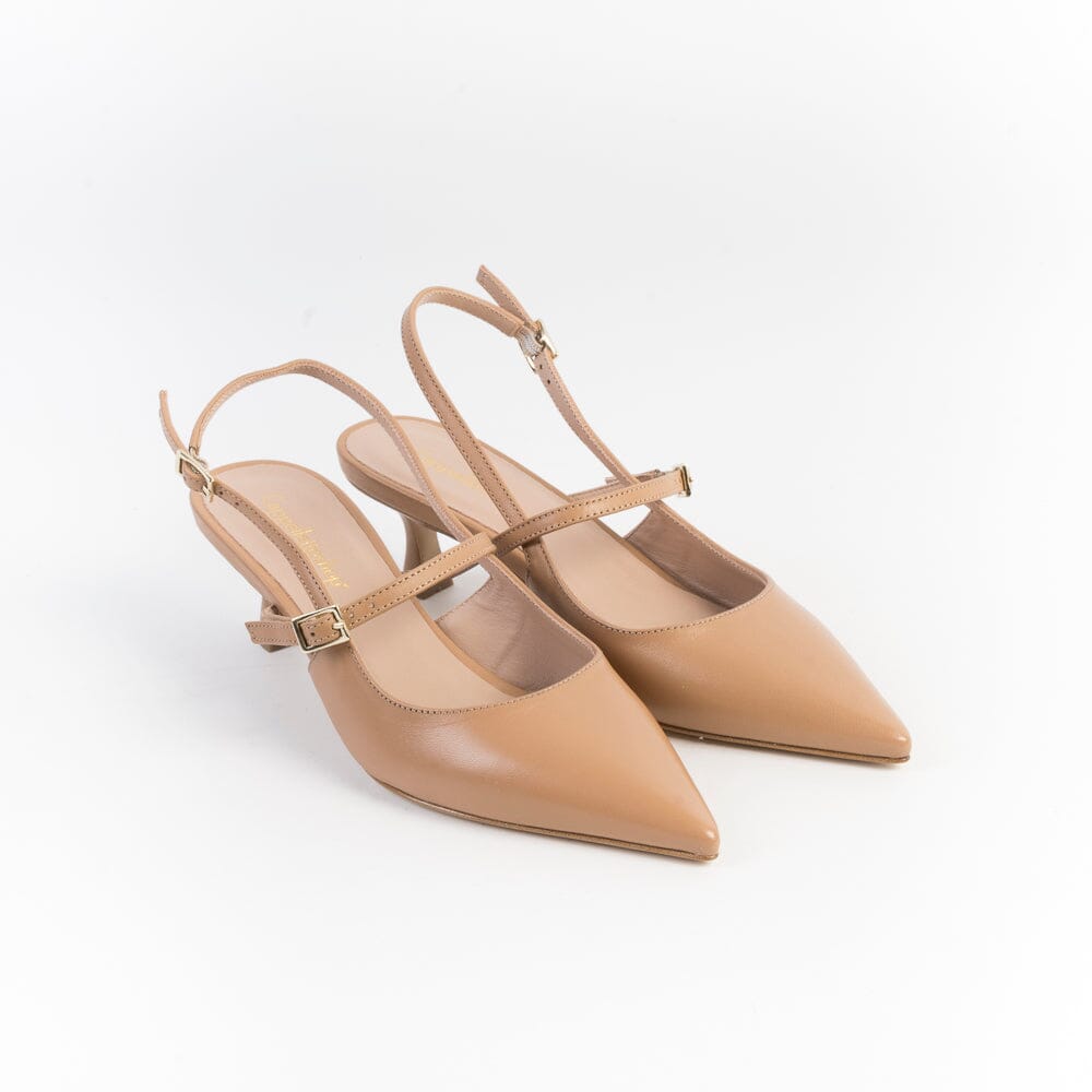 CappellettoShop - Sling Back - Fiamma7 - Salt Lake Nudo Scarpe Donna CAPPELLETTO 1948 