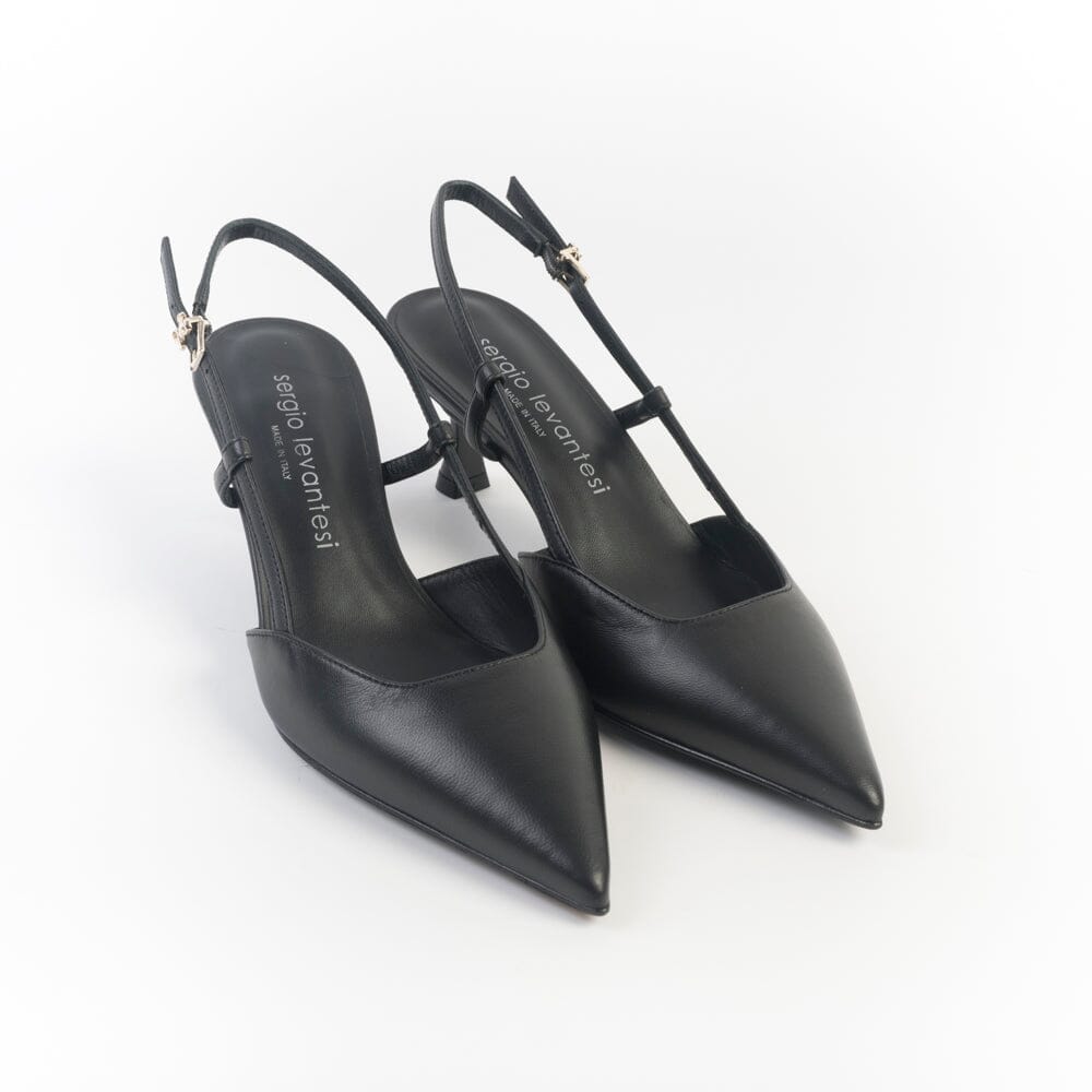 SERGIO LEVANTESI - Sling Back - ELSA - Nero Scarpe Donna SERGIO LEVANTESI 