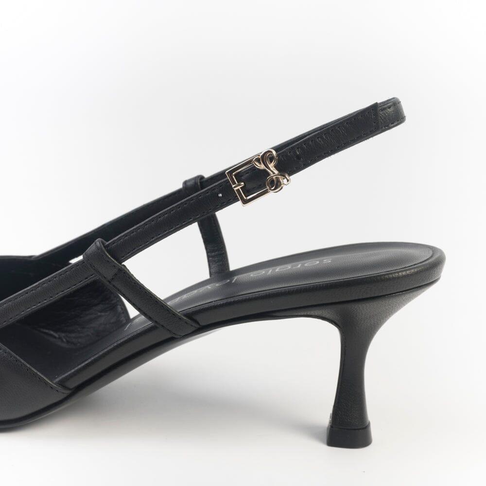 SERGIO LEVANTESI - Sling Back - ELSA - Nero Scarpe Donna SERGIO LEVANTESI 