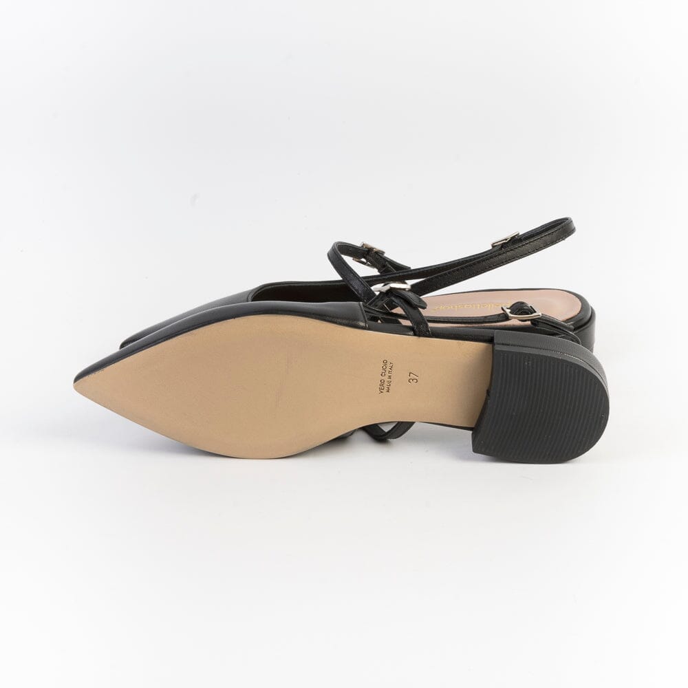 CappellettoShop - Sling Back - Pauline4 - Nero Scarpe Donna CAPPELLETTO 1948 