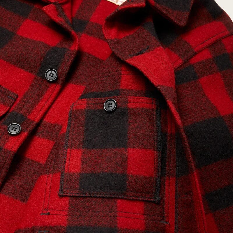 FILSON - Mackinaw Cruiser Jacket CPS0015 - Red Black Abbigliamento Uomo FILSON 