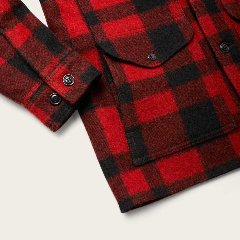 FILSON - Mackinaw Cruiser Jacket CPS0015 - Red Black Abbigliamento Uomo FILSON 