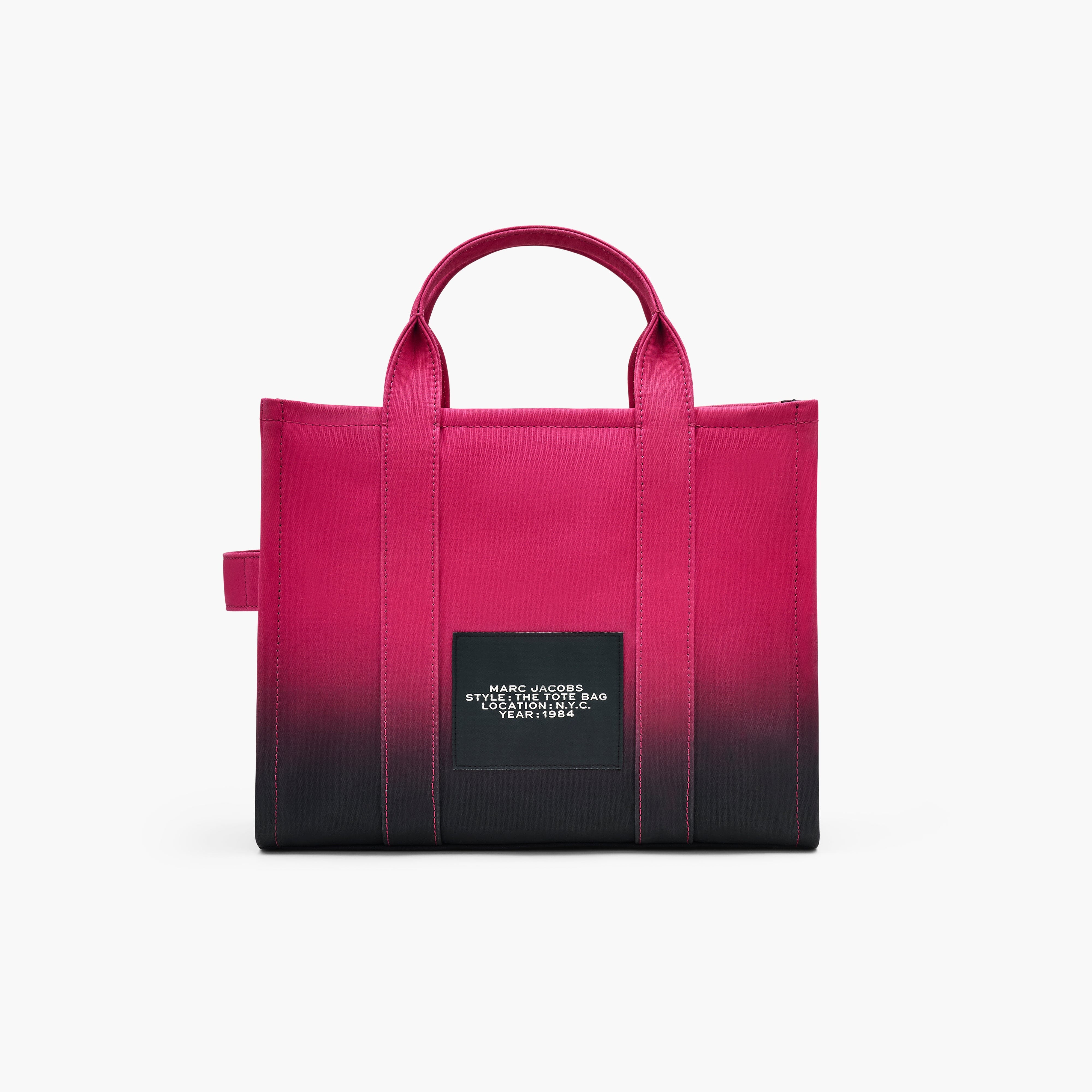 MARC JACOBS - The Medium Tote Bag - 2P4HTT005H03 - 014 Nero/ Fucsia Borse Marc Jacobs 