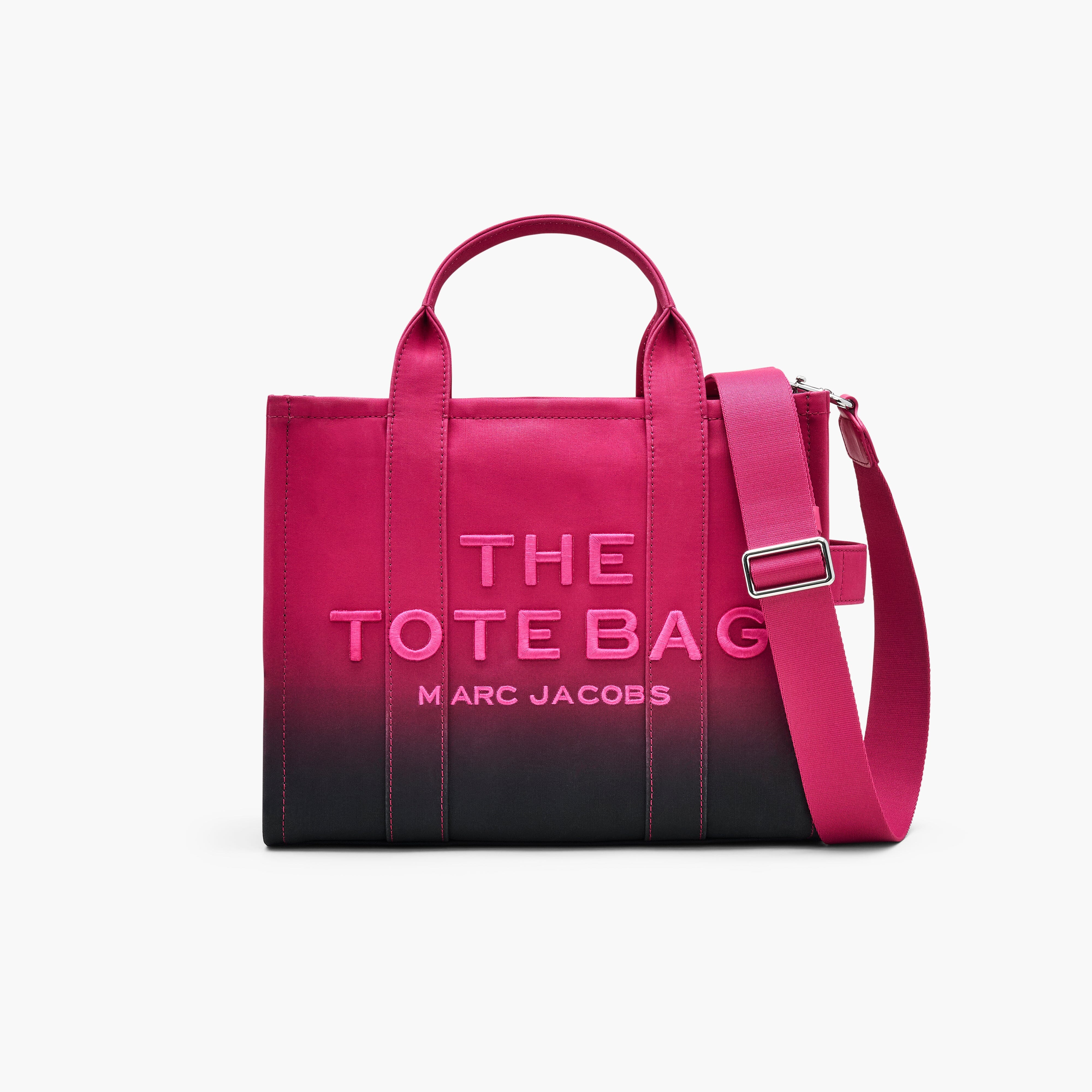 MARC JACOBS - The Medium Tote Bag - 2P4HTT005H03 - 014 Nero/ Fucsia Borse Marc Jacobs 