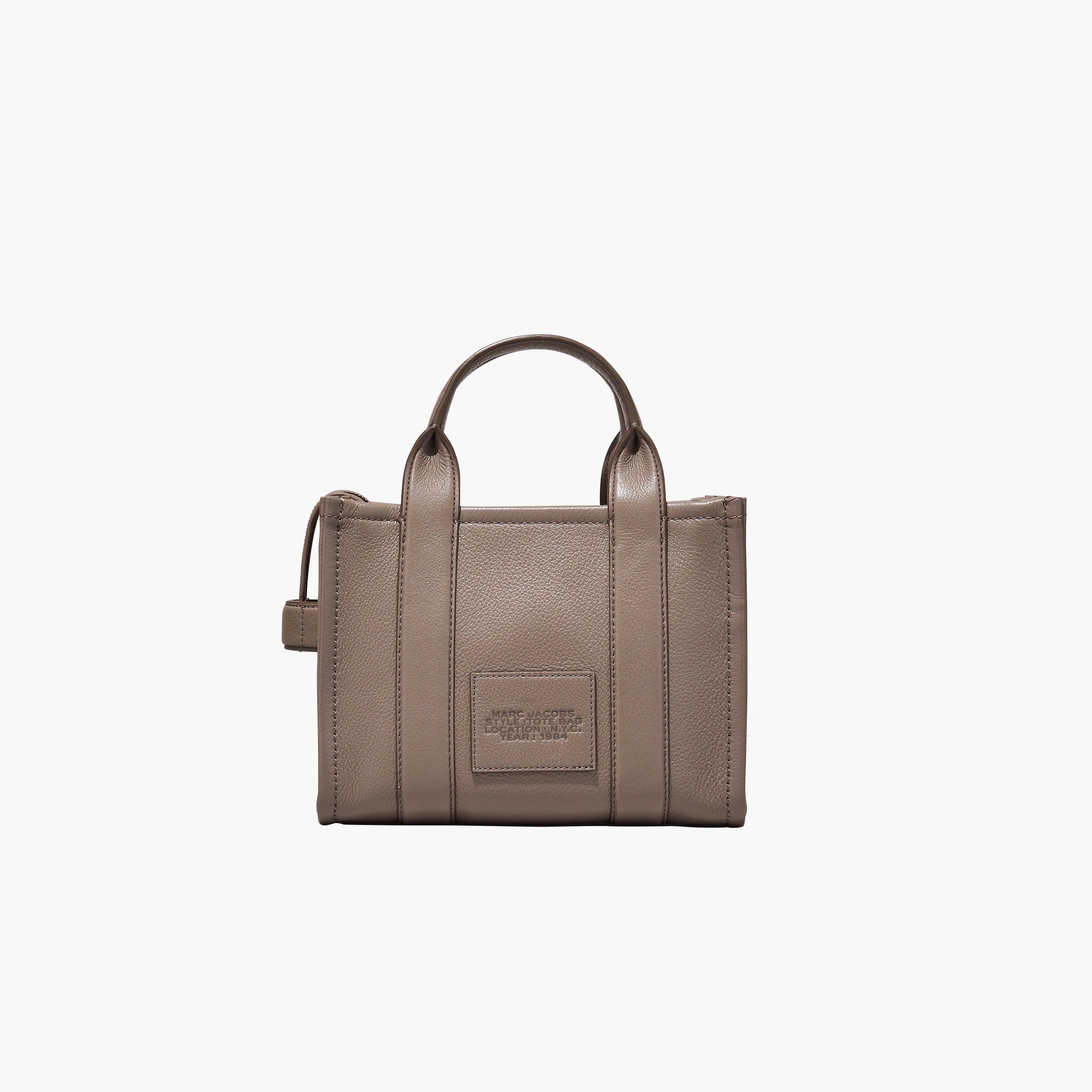 MARC JACOBS - H009L01SP21-055 - The Leather Small Tote Bag - Cement Borse Marc Jacobs 