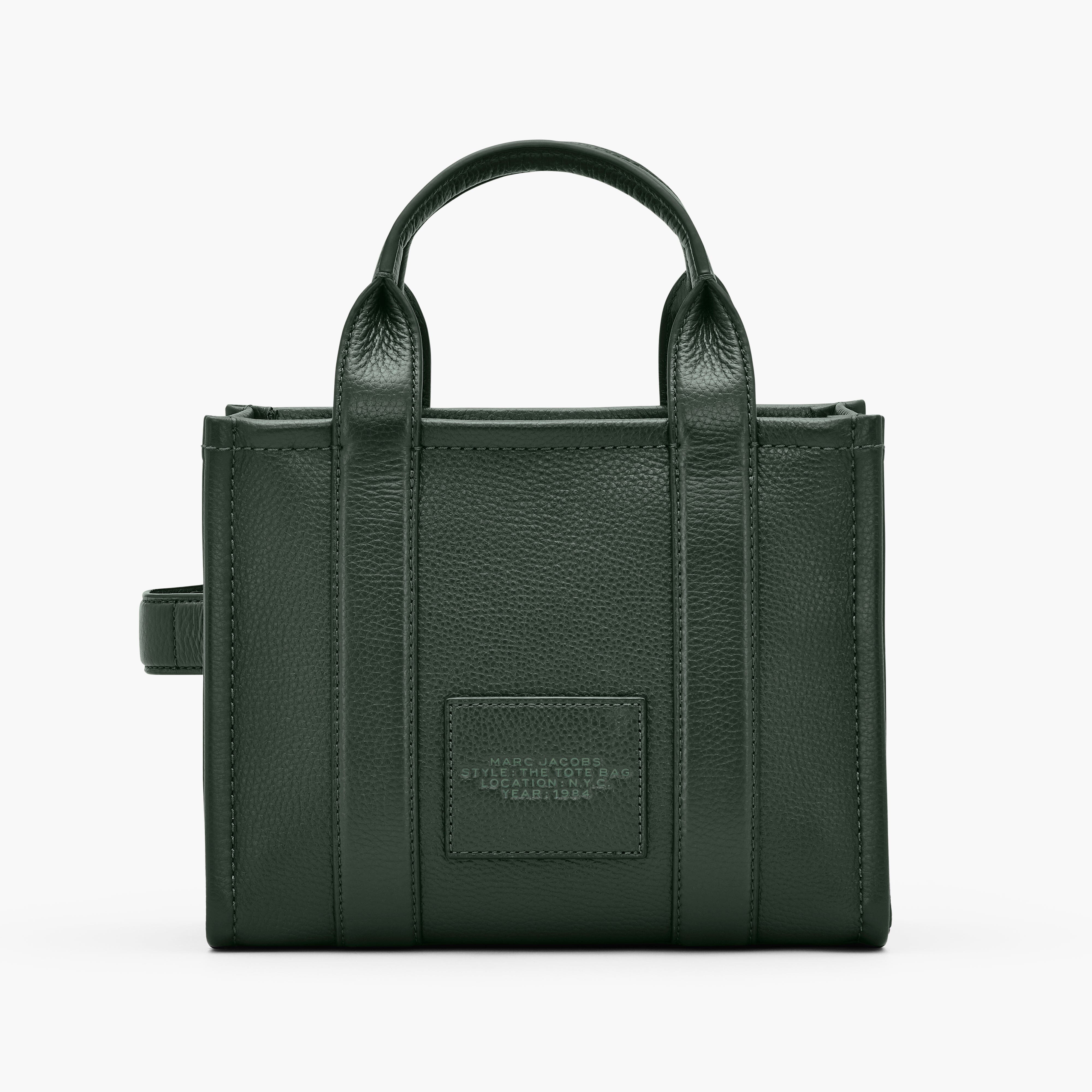 MARC JACOBS - H009L01SP21- 308 - The Leather Small Tote Bag - Ivy Verde Borse Marc Jacobs 