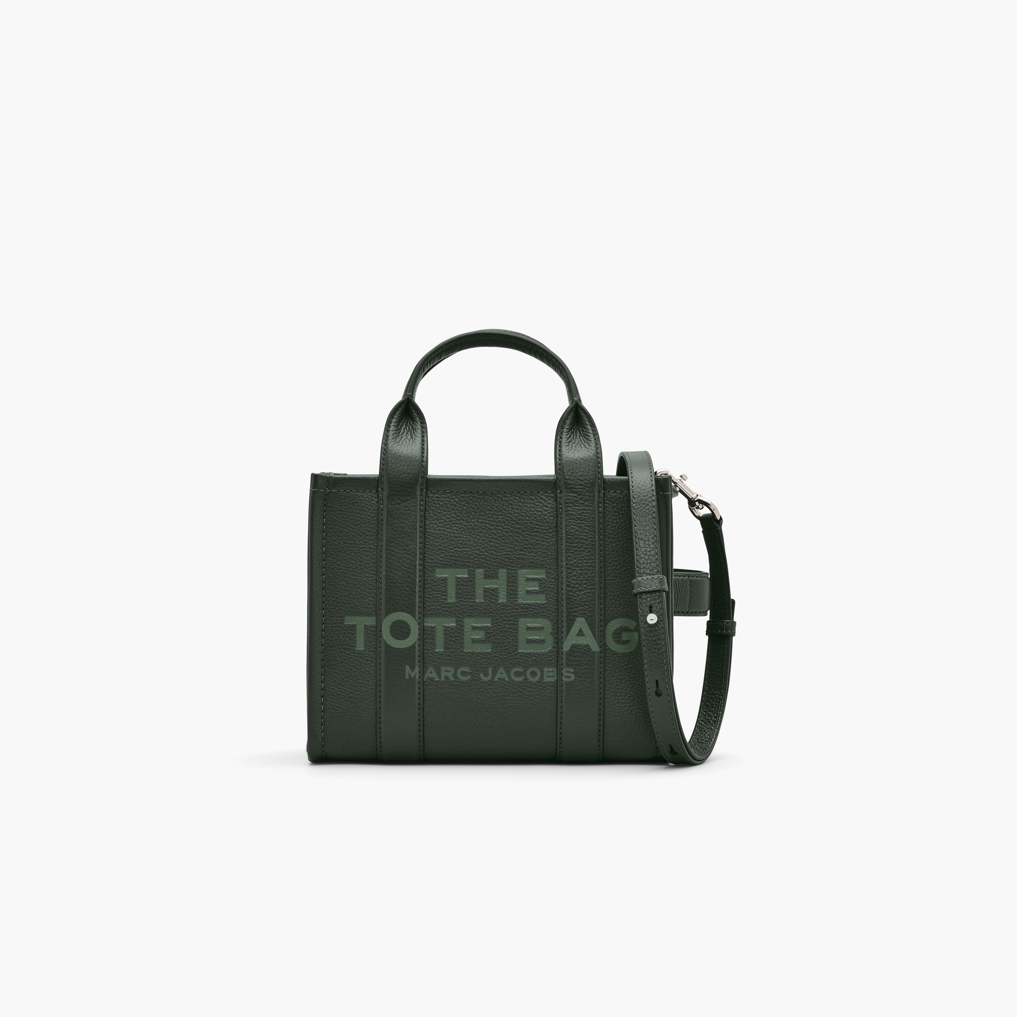 MARC JACOBS - H009L01SP21- 308 - The Leather Small Tote Bag - Ivy Verde Borse Marc Jacobs 