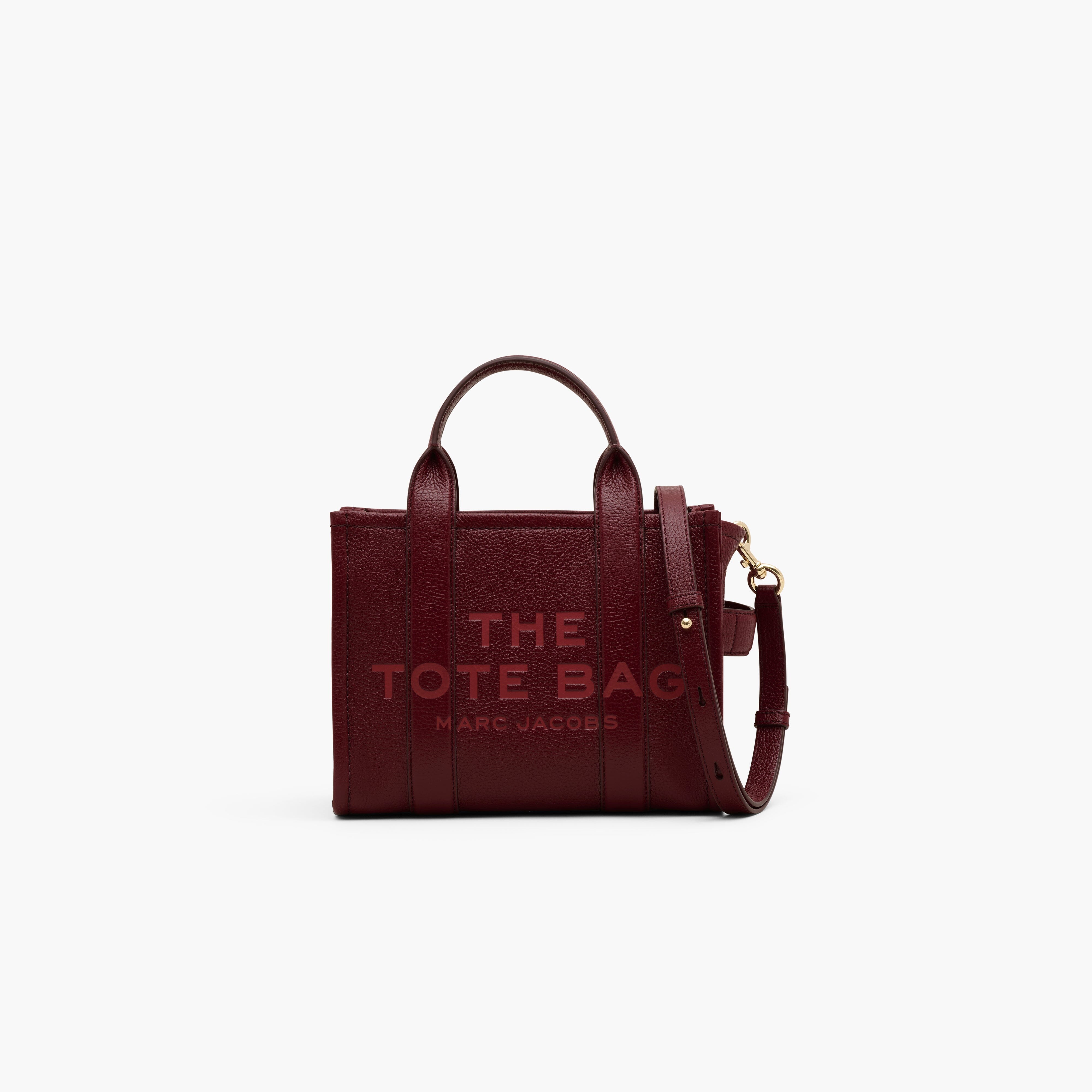 MARC JACOBS - H009L01SP21-602 - The Leather Small Tote Bag - Cherry Borse Marc Jacobs 