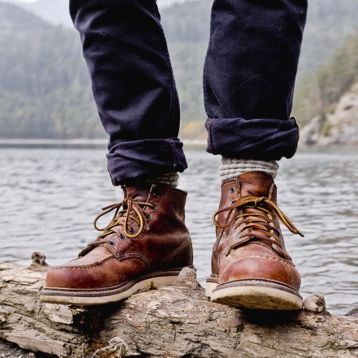 RED WING SHOES - Polacco Classic Moc Toe 1907 - Rough Copper Scarpe Uomo Red Wing Shoes 