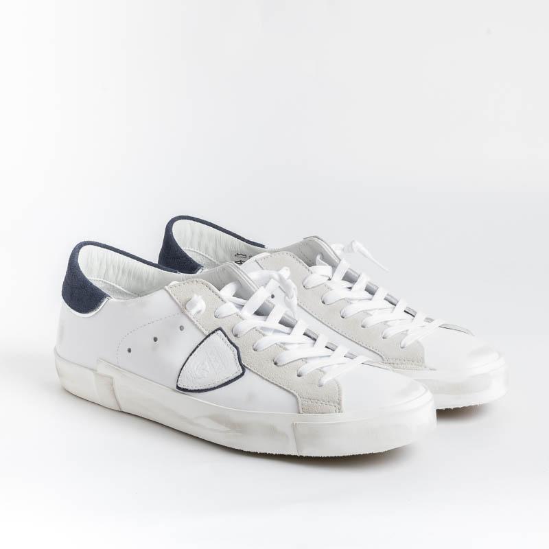 PHILIPPE MODEL - PRLU VX22 - ParisX - Bianco Blu Scarpe Uomo Philippe Model Paris 