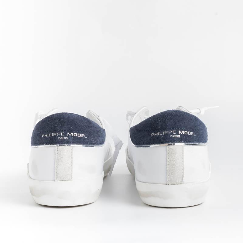 PHILIPPE MODEL - PRLU VX22 - ParisX - Bianco Blu Scarpe Uomo Philippe Model Paris 