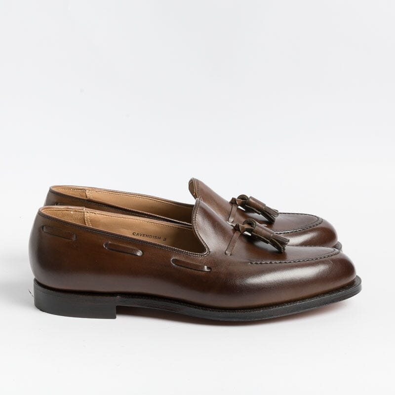 Mocassino con nappine Crockett & Jones Cavendish 2 in pelle martellata –  Iliprandi Milano