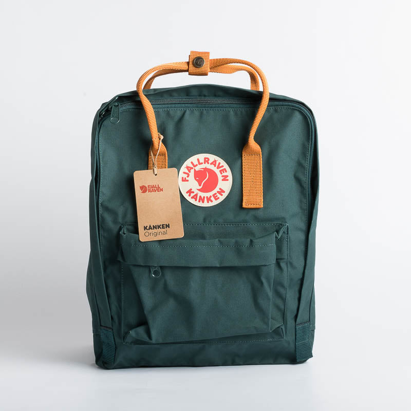 FJÄLLRÄVEN Kånken 667-206 Artic Green -Spicy Orange Zaino Fjallraven 